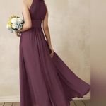 David's Bridal AW Dorian Bridesmaid Prom Formal Occasion Wedding Guest Dress, Purple, Chianti Photo 1