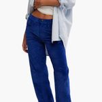 Free People  Risk Taker Corduroy Straight Leg Pants blue/limoges Photo 0
