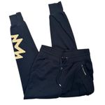 Ralph Lauren Lauren Black Aztec Graphic Joggers Drawstring Waist Size S Photo 0