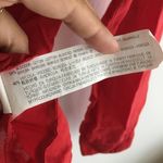 ZARA Womens Red Button Up Blouse Top V Neck Size XS Cotton Long Sleeve Photo 3