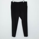 Loft Womens Marisa Skinny Ankle Pants Size 8 Black Career Professional Office Photo 1