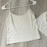 Brandy Melville  Set heart lace tank top shorts womens Cream (one size) lounge Photo 0
