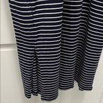 NWT Long Tall Sally Striped Navy and White Stretch Jersey Knit Dress Photo 7