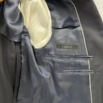 Theory  Wool Blazer Jacket Pinstripe Two Button Business Career Navy Size Unknown Photo 2