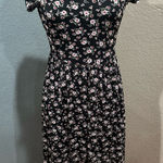 AUW Vintage 90’s styled midi dress floral fall Medium  Photo 0