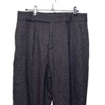 Equipment  Warsaw Wool Blend Trouser Pants Brown Women’s Size 8 Ankle Pockets Photo 2