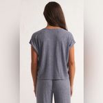 Z Supply  Women’s Shoreline Rib Top in Dusty Navy Size XS Photo 1