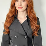 Vertigo Paris  Black Double-Breasted Trench Coat Photo 0