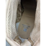 White Mountain Womans  Size 9.5 M Beige Zip Blockmheel Ankle Boots Photo 6