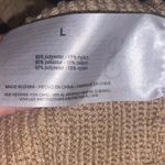 Jessica Simpson Knit Sweater Women's Large Tan Brown Crewneck Photo 8