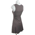 Qinsen Women's Gray Sleeveless Stretch Square Neck A Line Flare Mini Dress Sz 6 Photo 1
