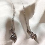 Boutique Silver Snake Threader Earrings  Photo 0