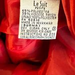 Vintage Le Suit Petite Suit‎ Jacket nwt Red Size 12P Photo 5