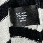 Lane Bryant Sweater Womens 18 20 Black Gray Striped Bell Sleeve Casual Neutral Photo 6