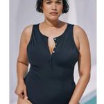 ANDIE Swim Eco Nylon The Malibu One Piece in Black L NWT Photo 0