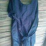 Max Mara 10 Linen Sleeveless Brown Lined Wrap Top Photo 3