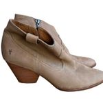 Frye Reina Western Ankle Bootie in Ash Suede Size 9.5M Photo 1