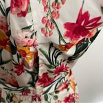 J.Crew Robe Winter Garden Floral Botanical Eco Easy Luxe Pockets Red Pink Yellow Photo 5