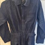 AG Adriano Goldschmied Dark Blue Denim Utility Jumpsuit size S EUC Photo 2