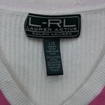 Ralph Lauren Vintage Lauren Size Large Short Sleeve Sweater Preppy Tennis Y2K Photo 6