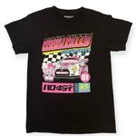 Hello Kitty  Black Race Car Tokyo Drift Speed Japanese Graphic Tshirt Size Small Photo 0