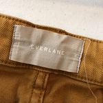Everlane Womens Cropped Straight Pants Cotton Stretch Mustard Yellow 8 Short Photo 2