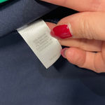 J.Jill WEAREVER DOUBLE FACE JERSEY JACKET CONTRAST TRIM NEW NAVY GREEN MEDIUM Photo 6