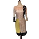 Bar III   Patchwork Lace Sheath Dress Sz M Romantic Whimsigoth Colorblock Boho Photo 8