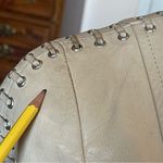 Basler Women’s Lamb Leather Jacket Size 36 Laced Leather Details Eye Hook Photo 13