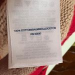 Lands' End  Colorful Striped Fisherman Cardigan Sweater Sz XS Orange Pink Photo 3