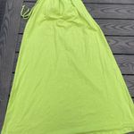 Old Navy NWT  Neon Green Halter Neck Tie Keyhole Midi Dress Size extra large Photo 6