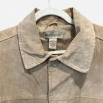 Y2K Ruff Hewn Tan Suede Leather Oversized Jacket Medium 90s Minimalist Chic Photo 6