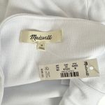 Madewell  Squareneck Tank Top Spaghetti Straps Slim Stretch White Medium NWT Photo 7