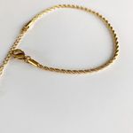 18K Gold 2mm rope bracelet Photo 6
