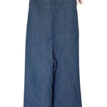 Jessica Simpson New  XS Denim Wide Leg Smocked Bodice Adjustable Straps Jumpsuit Photo 0