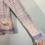 Lucky Brand  Women's Space Knit Stripes Boho Button Up Cardigan Size XL Photo 4