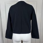 Nike  black mock neck cropped cotton long sleeve top Photo 5