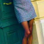 ZARA NWT TEXTURED MULTICOLORED Metallic thread &sequin bling tweed short dress L Photo 0