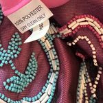 Kay Unger  Women's Skirt Size 8 Burgundy Embroidered Beaded Paisley Lined Fancy Photo 9