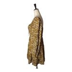 Faithfull the Brand ‎ Dress Women 4 Gold Indira Balloon Sleeve Paisley Mini Boho Photo 6