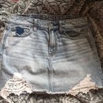 American Eagle distressed jean skirt Photo 0