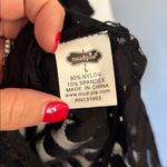 Mud Pie  Black Polka Dot Mesh Cover Up Photo 2