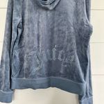 Juicy Couture Women’s Extra Large Black Label Velour Rhinestone Track Jacket Y2K Photo 5