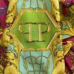 Philipp Plein Short Dress Baroque Size M SKULL Bodycon Designer Retails $1450 Yellow Size M Photo 15