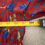 Free People Flower Fields Mini Dress Burgundy Ballon Sleeves Ruffles Boho Small Photo 9