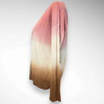 J.JILL Sunset Ombre Dip Dyed Button Up Cardigan Small | EUC Pink Photo 2