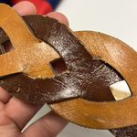 Steve Madden Women’s Braided Two-Tone Brown Belt- Large Photo 4