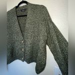 Glassons  Green V-Neck Button Up Slightly Cropped Cardigan Sweater SIZE SMALL Photo 2