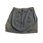 H&M Divided Denim Mini Skirt Button Front Pockets 100% cotton Sz 8 Photo 2