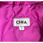 Vintage 90s Barbiecore Chia Pink Purple Leather Zip Bodycon Mini Dress Sz L NEW Size L Photo 10